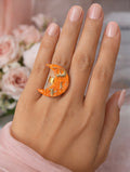 Amber vibes ring